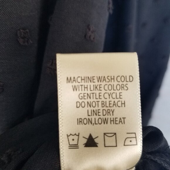 NEW Max Studio Black Neck P Bow Blouse Bishop Sleeves Size M $98 Retail - Picture 10 of 14